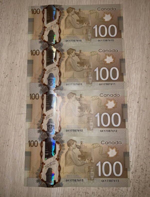 CAD $100 Bills - Image 4